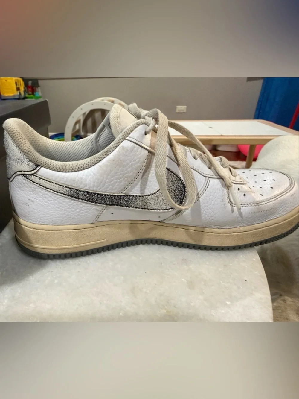 Nike Air Force 1 50 years of hip hop classic. Black and white. Size 10.5.